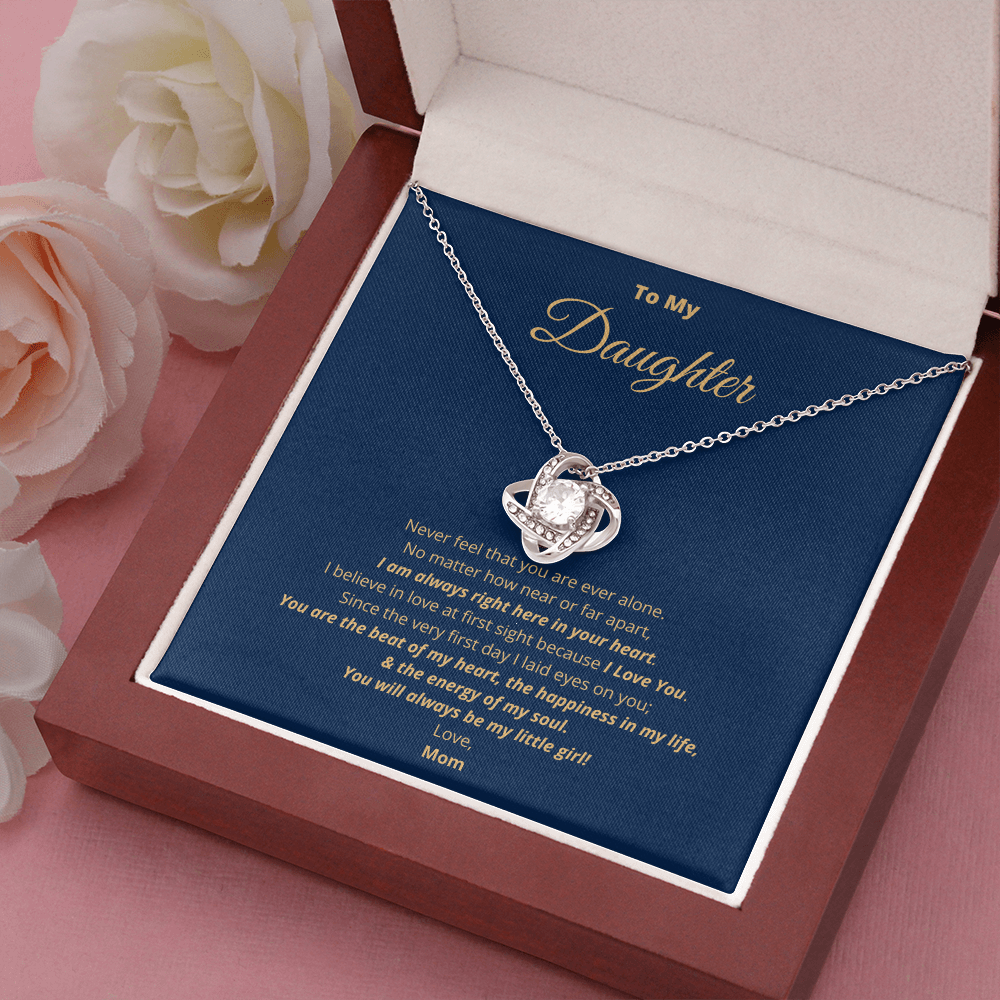 To My Daughter The Love Knot Necklace