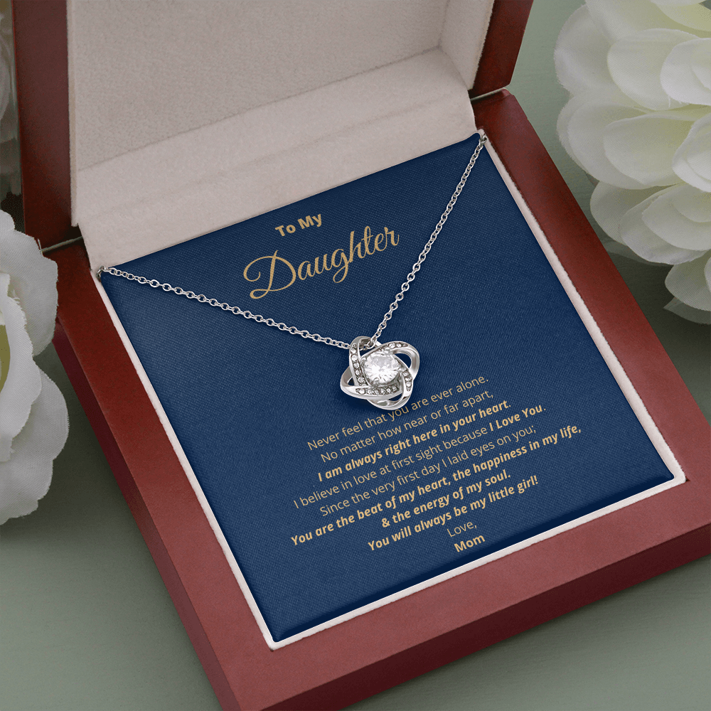 To My Daughter The Love Knot Necklace