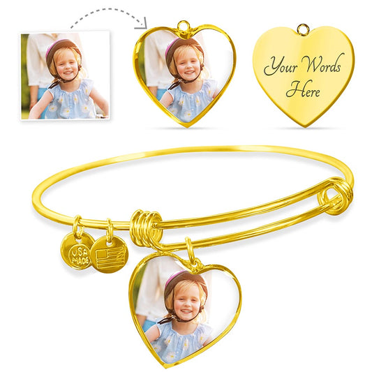 Customized Heart Bracelet
