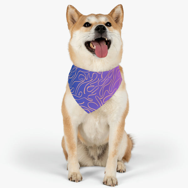 Pretty In Purple Dog Bandana Collar