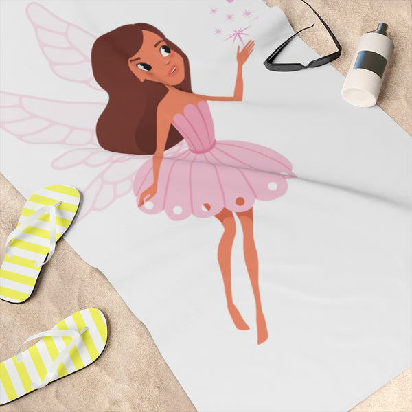 Pink Fairy Beach Towel