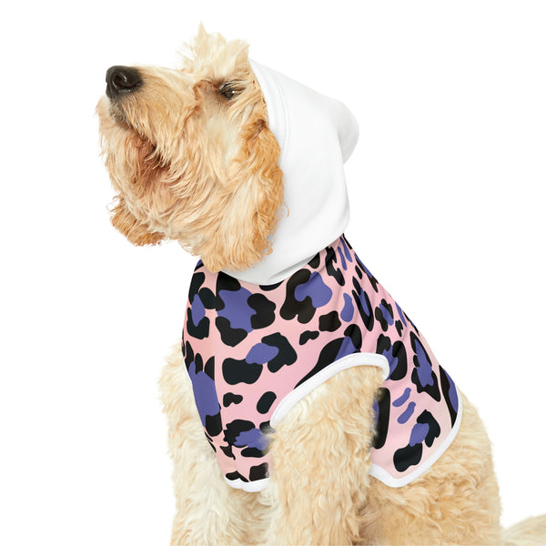 Rainbow Leppard Print Dog Hoodie