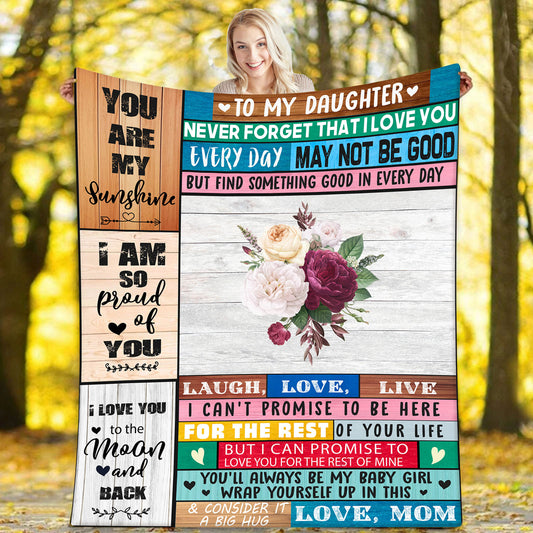 To My Daughter Blanket