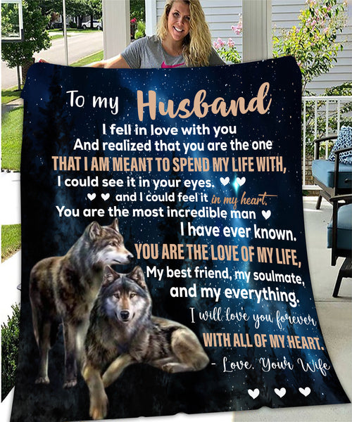 To My Husband Blanket