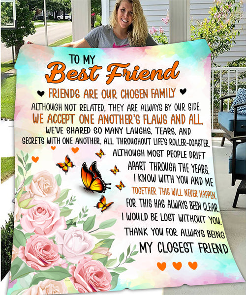 To My Best Friend Blanket