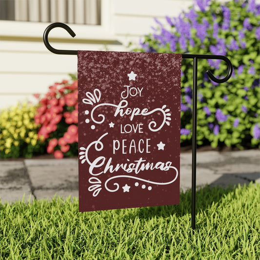 Joy, Hope, Love, And Peace Christmas Banner