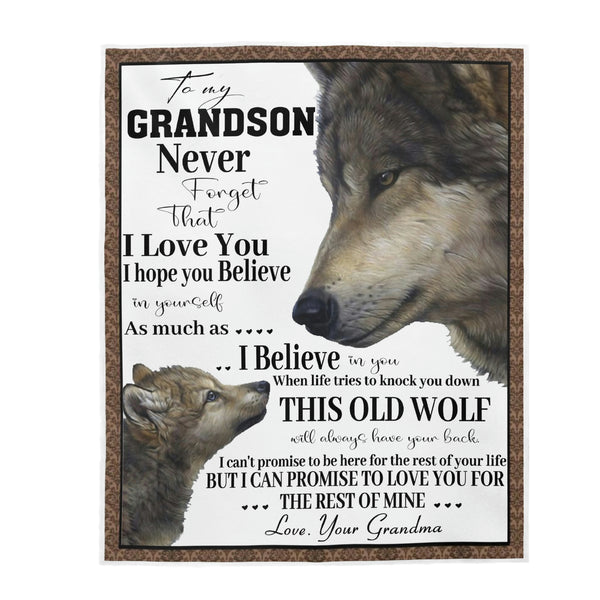 To My Grandson Blanket