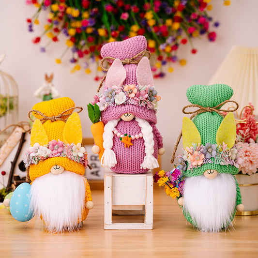 Easter Knit Faceless Doll