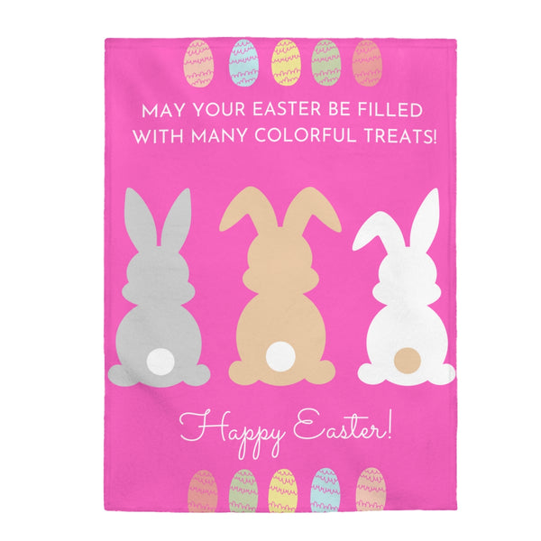 Happy Easter Bunnies Blanket