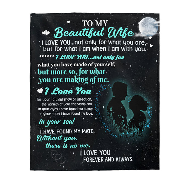 To My Beautiful Wife Blanket