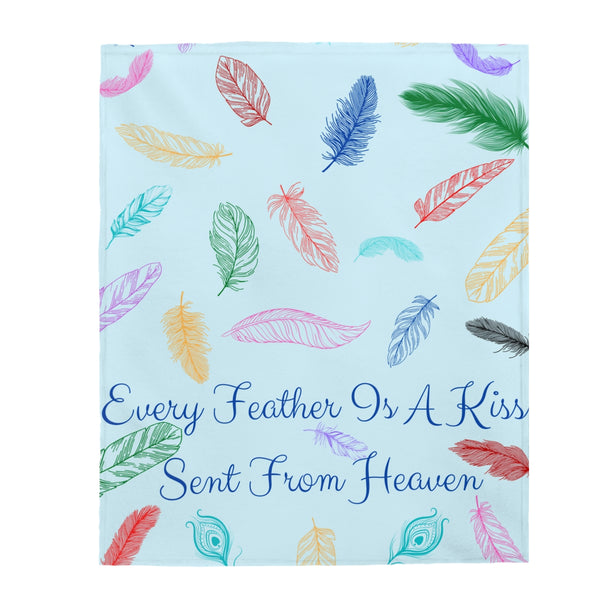 Feathers Are Kisses From Heaven Blanket