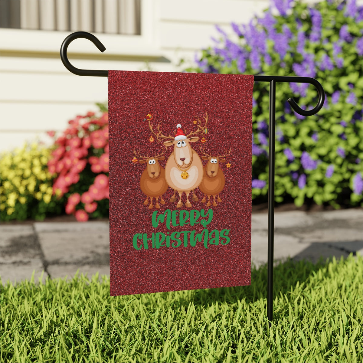 Merry Christmas Deer Banner