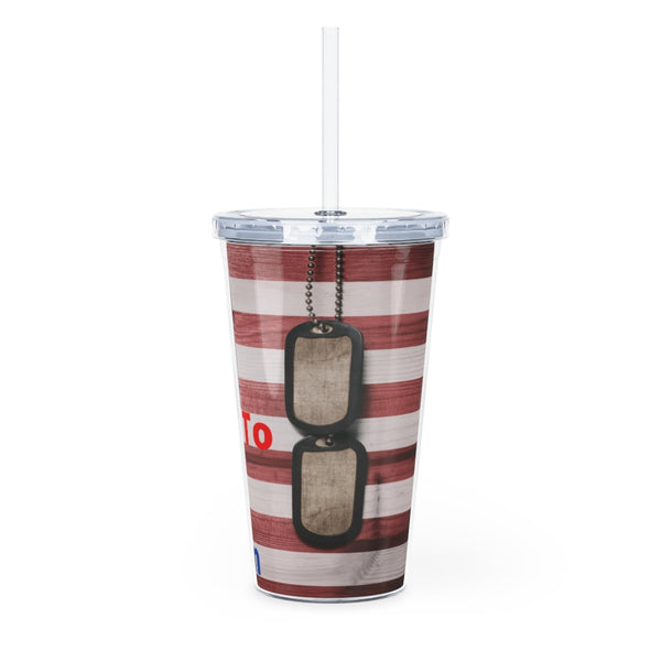 I'm Proud To Be An American Tumbler with Straw