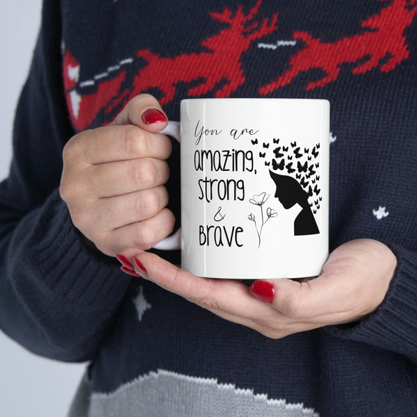 Amazing, Strong, & Brave Mug