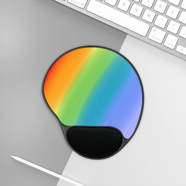 Rainbow Mouse Pad With Wrist Rest