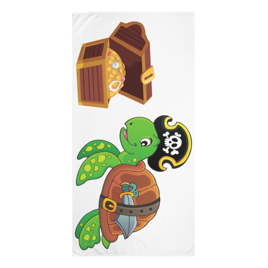 Pirate Turtle Beach Towel