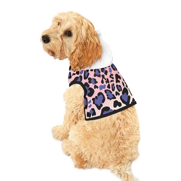 Rainbow Leppard Print Dog Hoodie