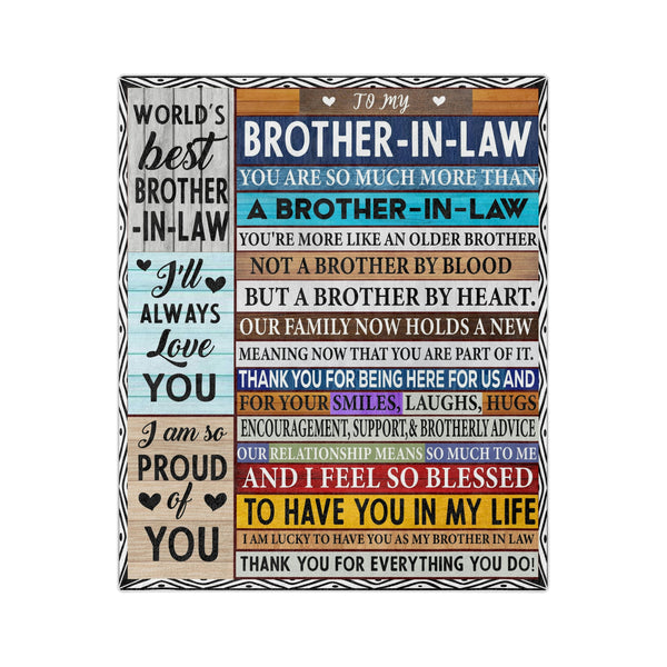 To My Brother-in-law Blanket