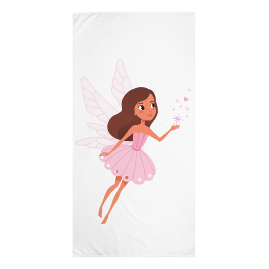 Pink Fairy Beach Towel