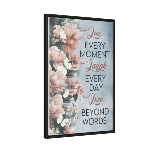 Live, Laugh, & Love Canvas Wraps, Vertical Frame