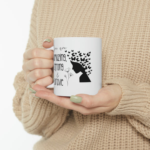 Amazing, Strong, & Brave Mug