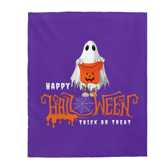 Happy Halloween Trick or Treat Blanket