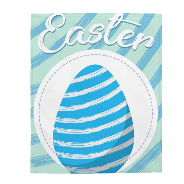 Blue Easter Egg Blanket