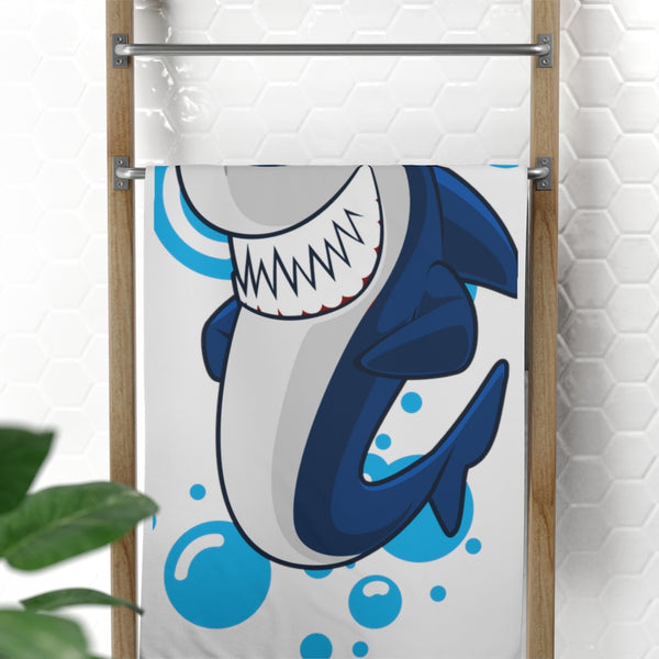 Shark Bubbles Beach Towel, 30x60