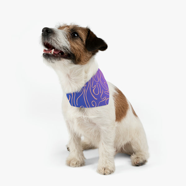 Pretty In Purple Dog Bandana Collar