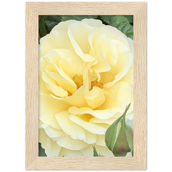 Classic Semi-Glossy Paper Wooden Framed Poster